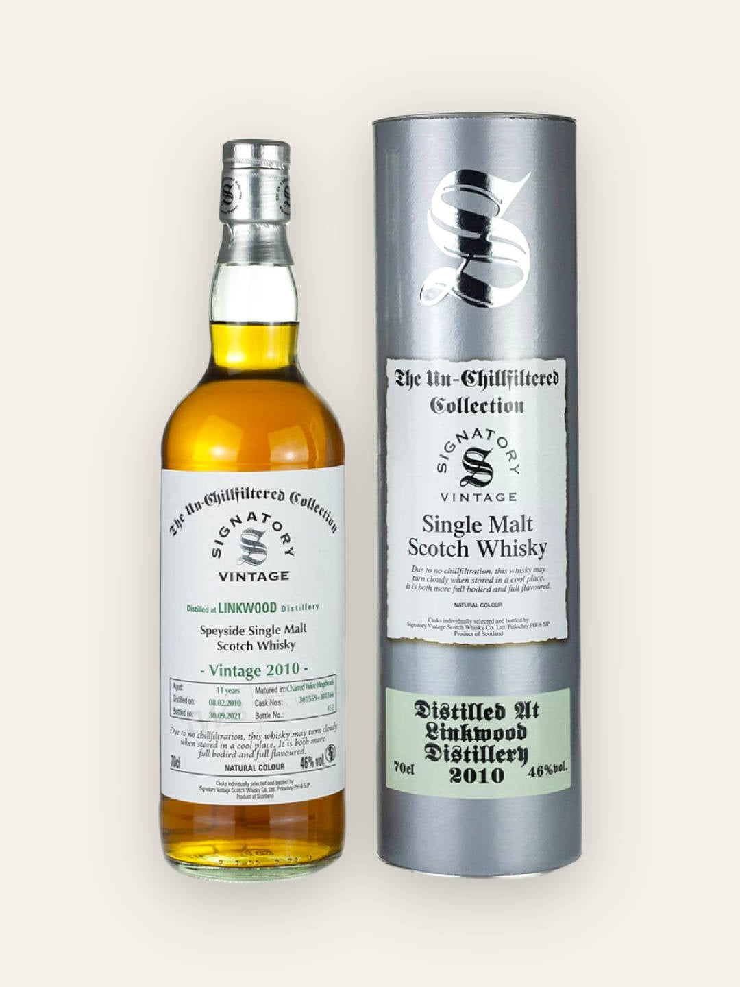 Signatory Vintage Linkwood 11yo The Un-Chillfiltered Collection 2010
