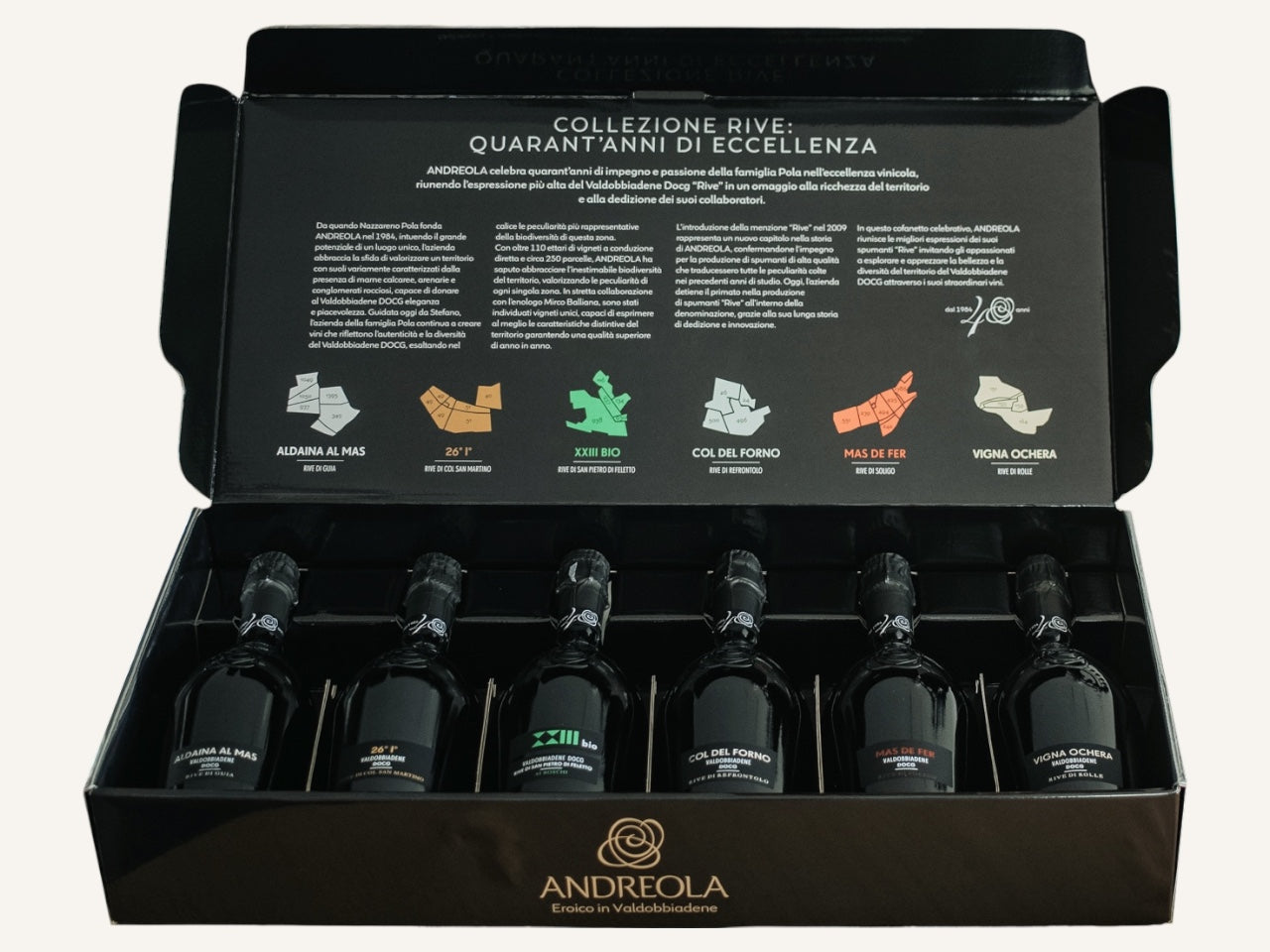 Andreola Rive Line Collection Prosecco