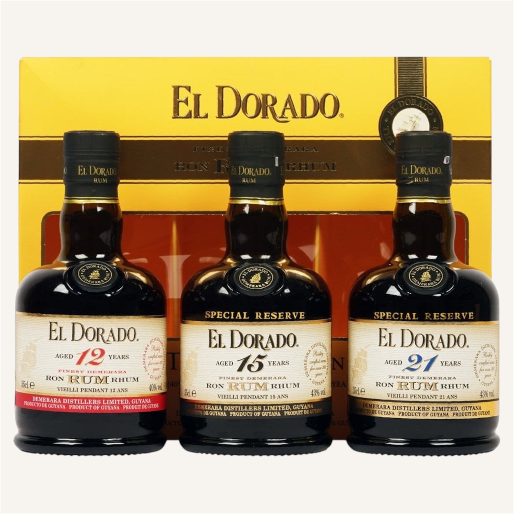 El Dorado Midi Collection 12yo, 15yo, 21yo 3x0,35l