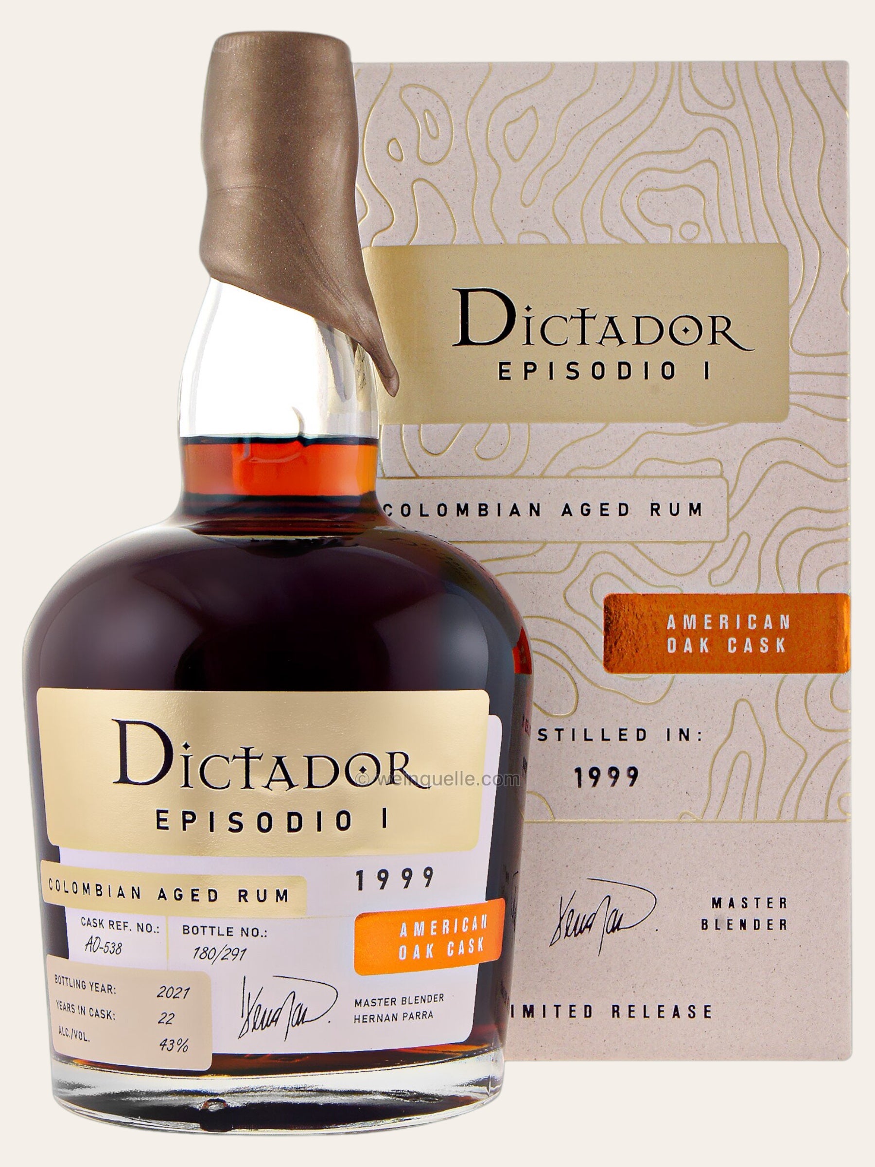 Dictador Episodio Uno American Oak Cask 1999