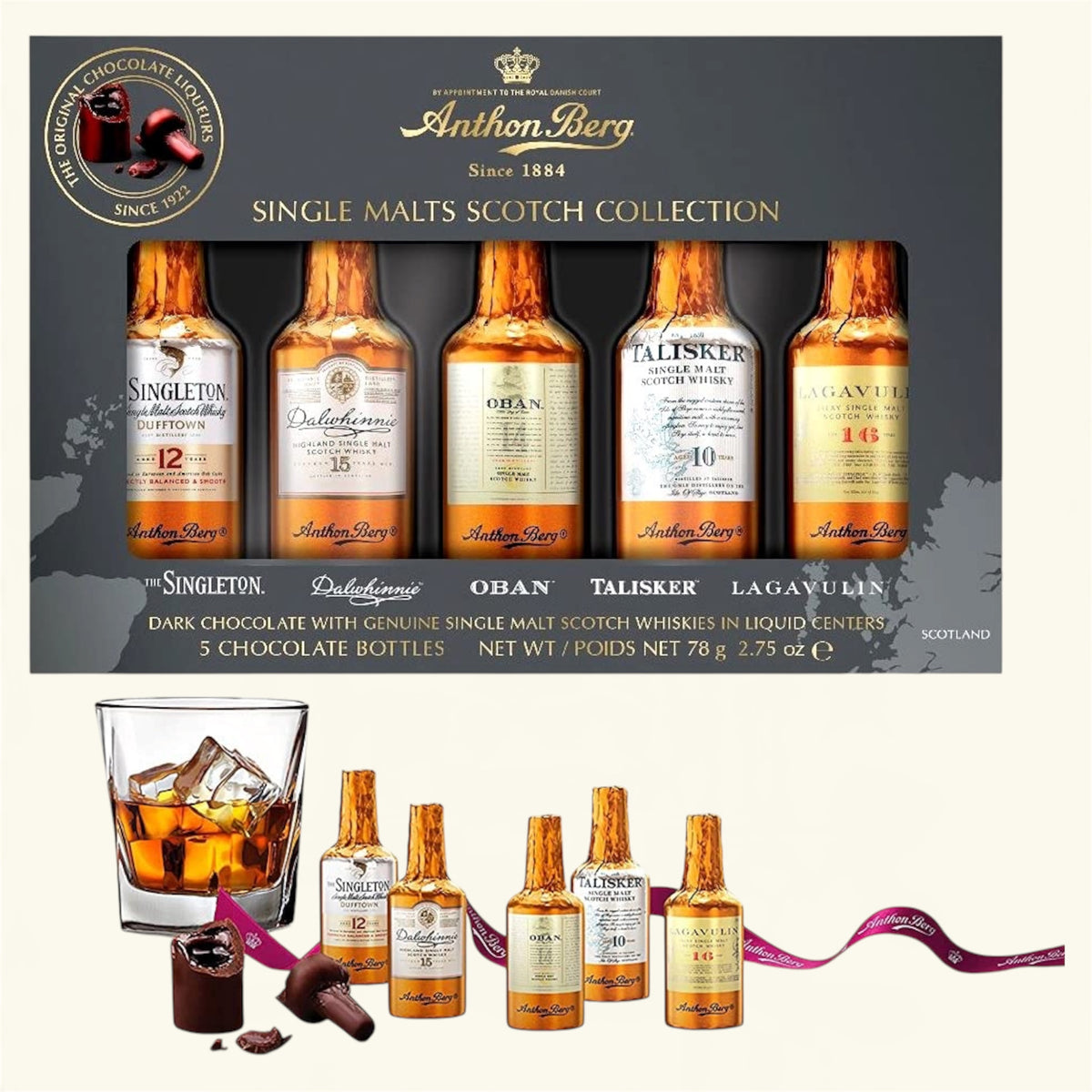 Anthon Berg Single Malts Schotch Collection