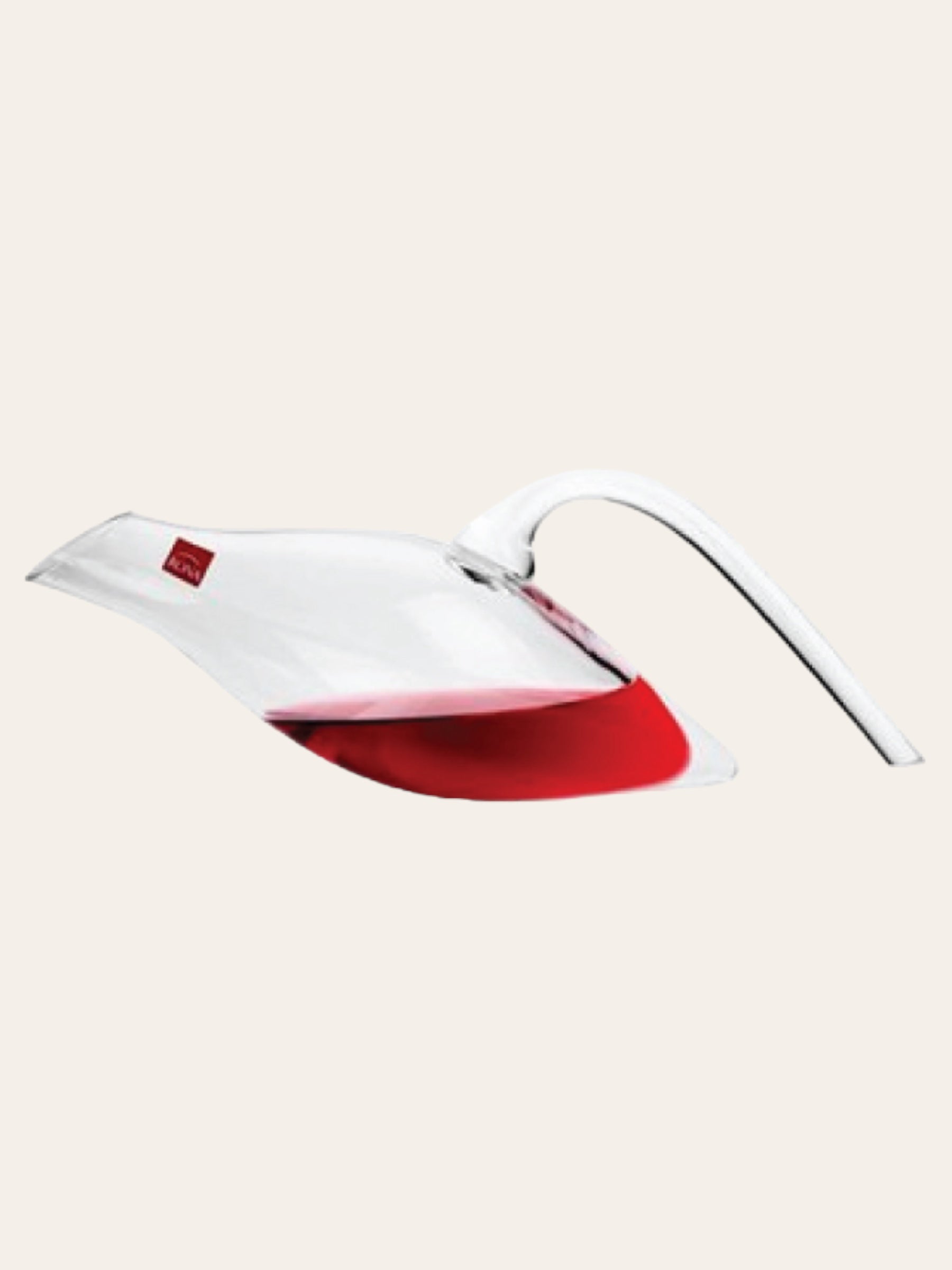 Decanter cut diagonally