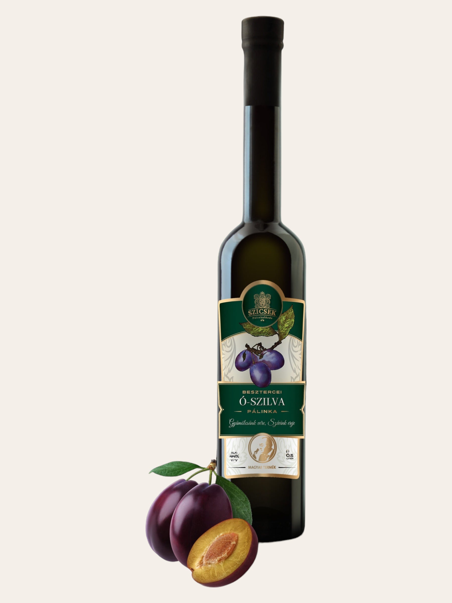 SZICSEK Szilva Pálinka (plum wine) 0.5l 44%