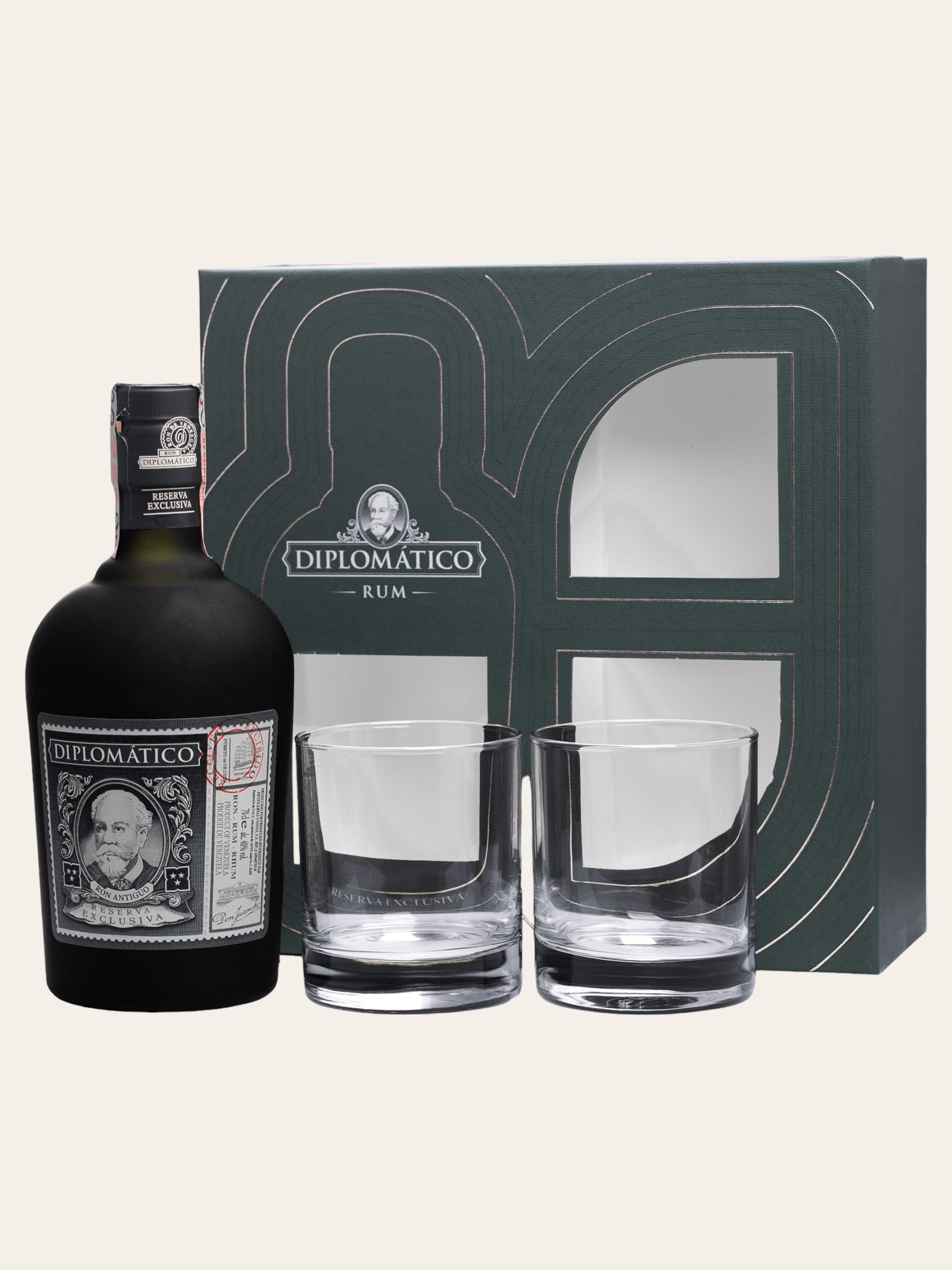 Diplomatico Reserva Exclusiva + 2 poháre