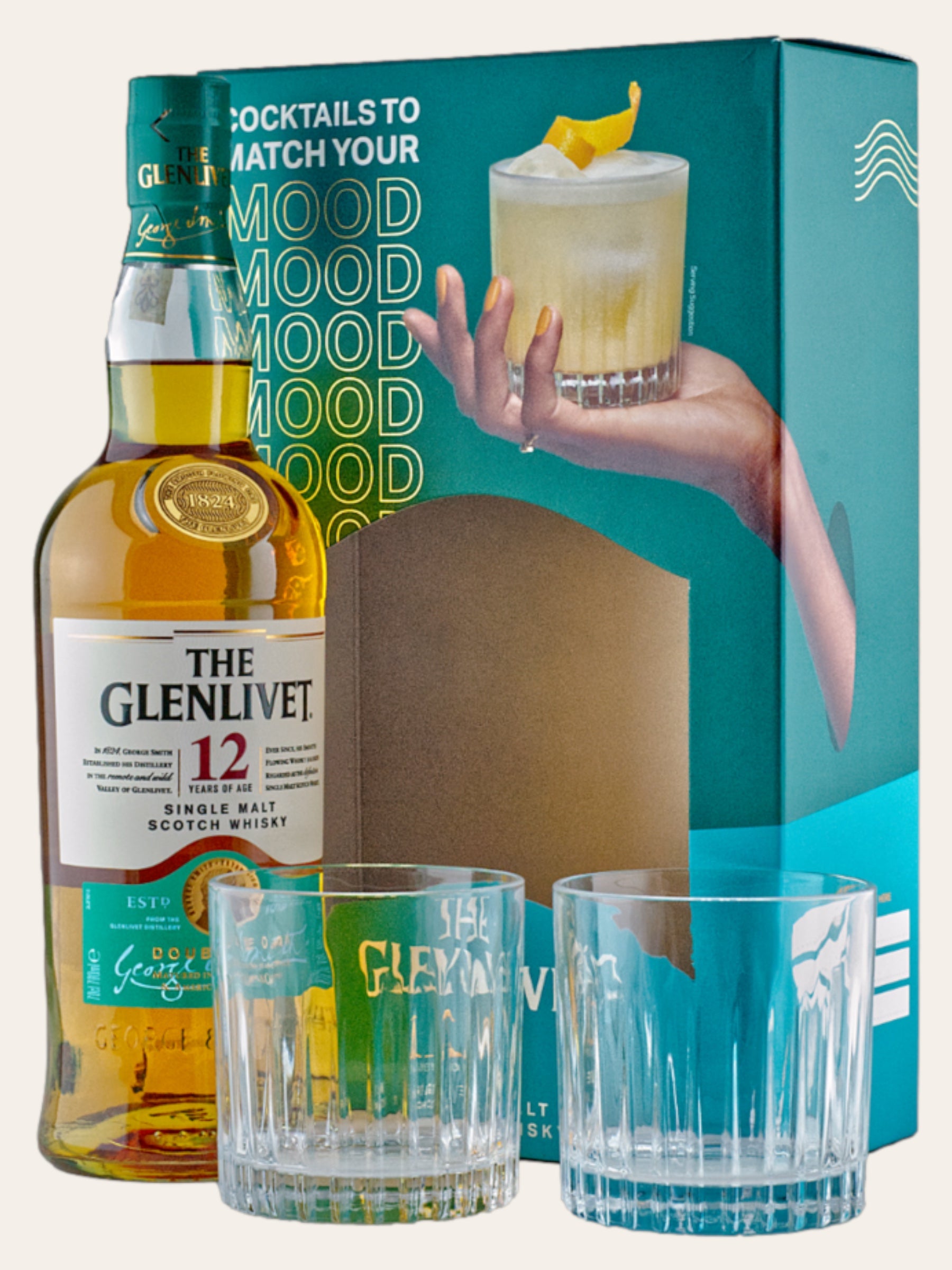 Glenlivet 12yo Gift box with glasses