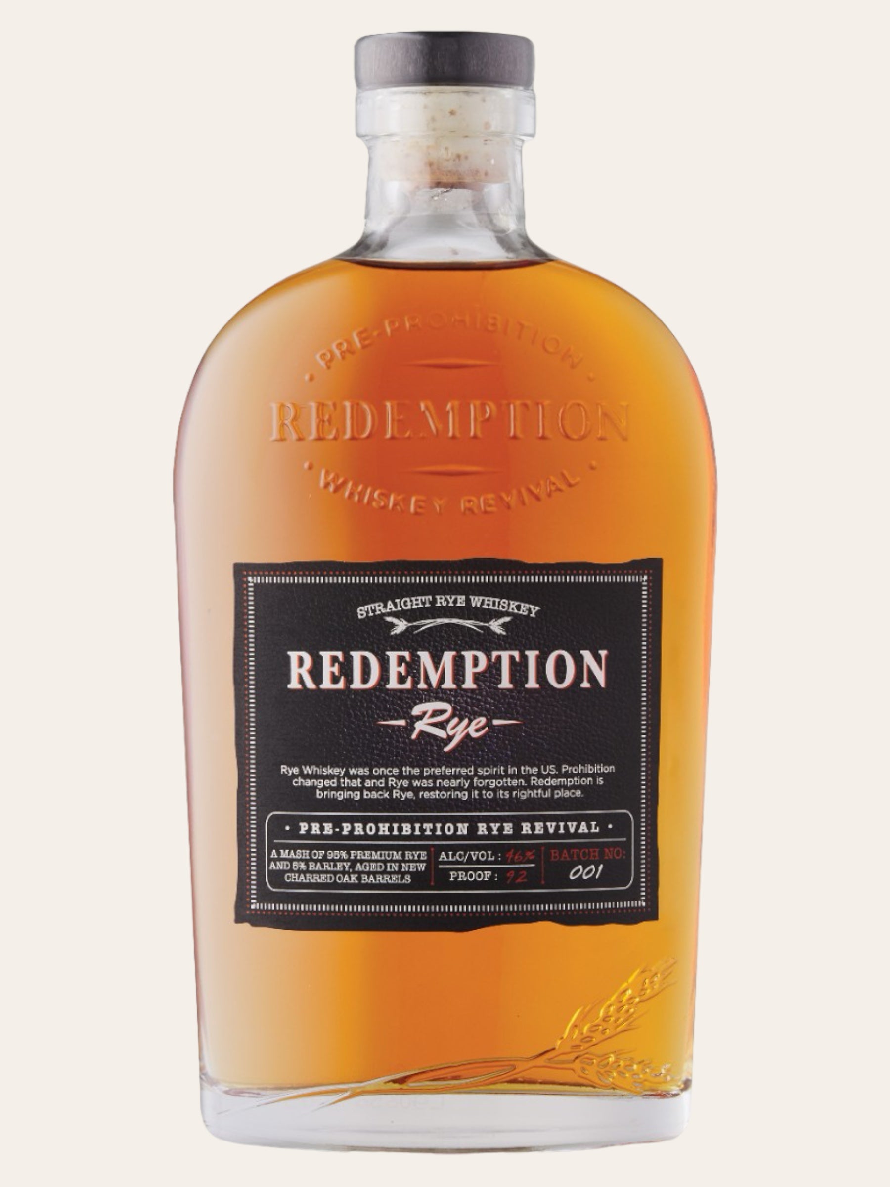 Redemption Rye Pre-Prohibition