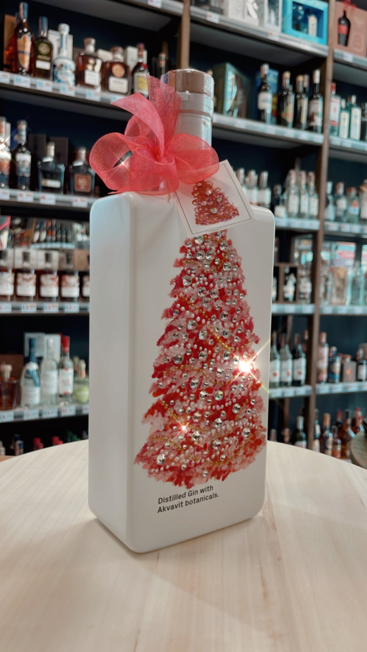 Christmas Tree Gin 1l decorated with Swarovski Elements Gin 1l