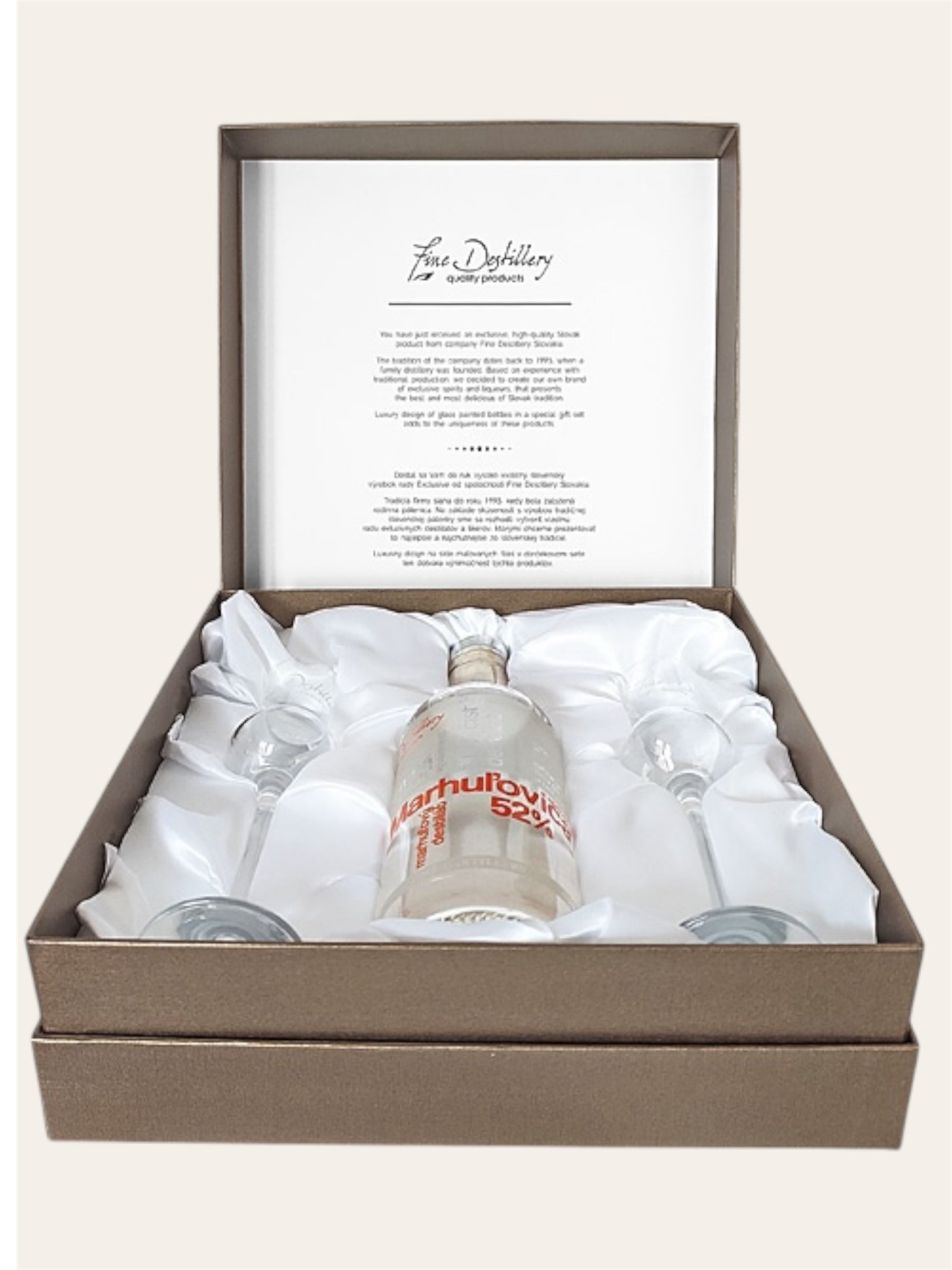 Fine Distillery Gift Box with Glasses