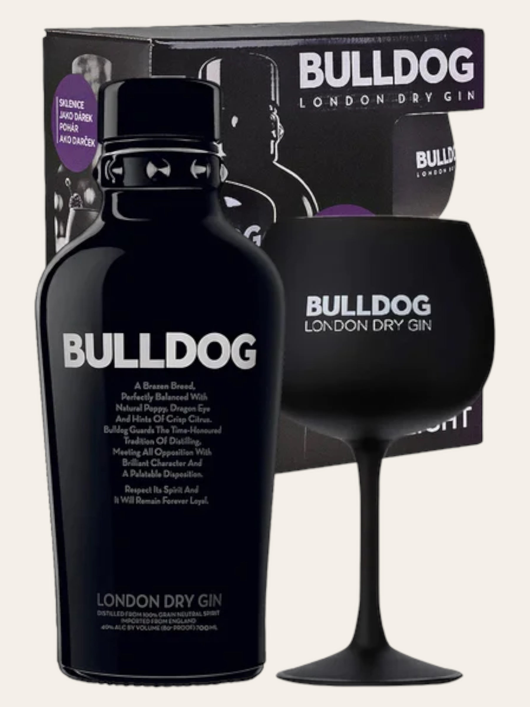 Bulldog Gin + pohár